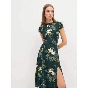 Reformation green dress